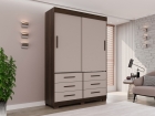 Guarda Roupa New Star 2 Portas 6 Gavetas sem Espelho Salleto