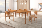 Conjunto Mesa de Jantar Premium 180x90 com 6 Cadeira Jade Valverde