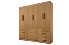Guarda Roupa Casal 6 Portas 12 Gavetas sem pés Mônaco Plus D Doro