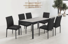 Conjunto Mesa Atenas 160cm 6 Cadeiras Premium Gol Decor