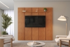 Painel para Tv 75 Polegadas 250cmx232cm com Prateleira 100% MDF - Mavaular