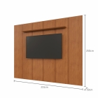 Painel para Tv 75 Polegadas 250cmx232cm com Prateleira 100% MDF - Mavaular