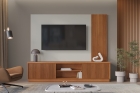 Painel com Rack Valencia 2 Portas P/ Tv 75 2,20cm s/ LED - Mavaular