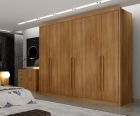 Guarda Roupa Casal Himalaia 6 Portas 8 Gavetas Novo horizonte