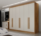 Guarda Roupa Casal Himalaia 6 Portas 8 Gavetas Novo horizonte