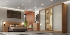 Guarda Roupa Casal Diamond Glass 3 Portas 4 Gavetas 1Porta Reflequita Novo Horizonte