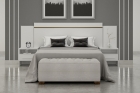Cabeceira Cama Box Casal Royal Com 2 Mesa de Cabeceira Novo Horizonte