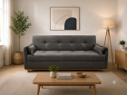 SOFA IRIS 2.10 BAU E CAMA NOBLY VELUDO
