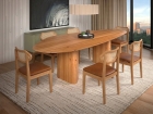 CONJUNTO SALA DE JANTAR FLORENÇA 180X90CM COM 6 CADEIRAS MADEIRA MACIÇA VIENA MINASPLAC COURINO