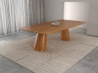 MESA SANTORINI 180CM LAMINADA PARA SALA DE JANTAR CINAMOMO