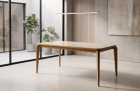 MESA VENEZA 160CM C/VIDRO PARA SALA DE JANTAR