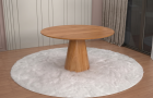 MESA PARIS 120CM LAMINADA REDONDO PARA SALA DE JANTAR